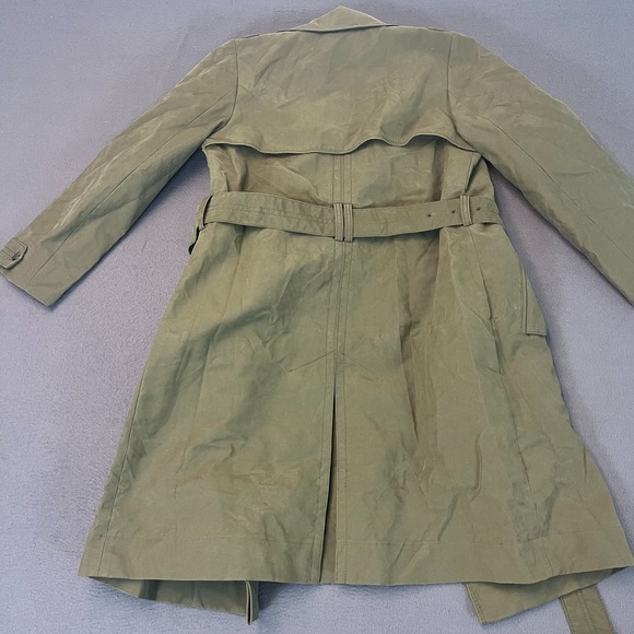 Banana Republic Womens Small Utility Trench Coat Flight Jacket Green #361545 - Picture 11 of 13